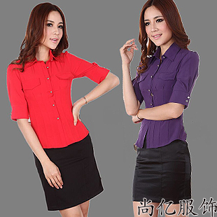 Free shipping 2013 spring clothing work wear fashion skirt white collar OL outfit set professional formal