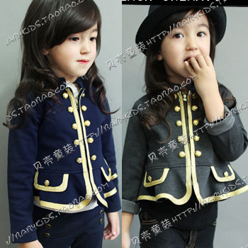 free shipping 2013 spring fashion girls clothing baby child small suit jacket wt-0528
