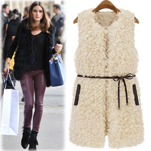 Free Shipping 2013 Spring Fashion medium-long  faux vest thermal