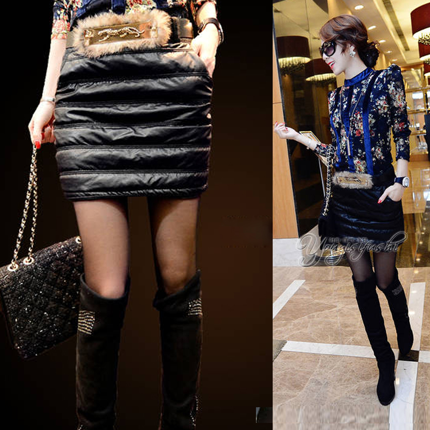 FREE  SHIPPING 2013 Spring leather plus cotton woolen bust skirt fashion belt