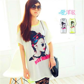 free shipping 2013 spring maternity clothing color block chiffon patchwork beads strapless personality loose t-shirt top