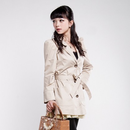 Free Shipping 2013 spring new arrival autumn women's outerwear lace women's fashion trench LDX