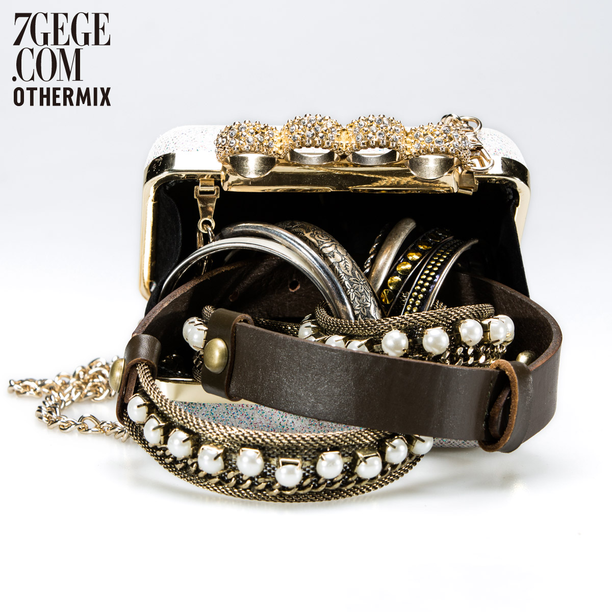 Free Shipping 2013 spring new arrival genuine leather patchwork metal belt fashion personalized beads 2my4005e
