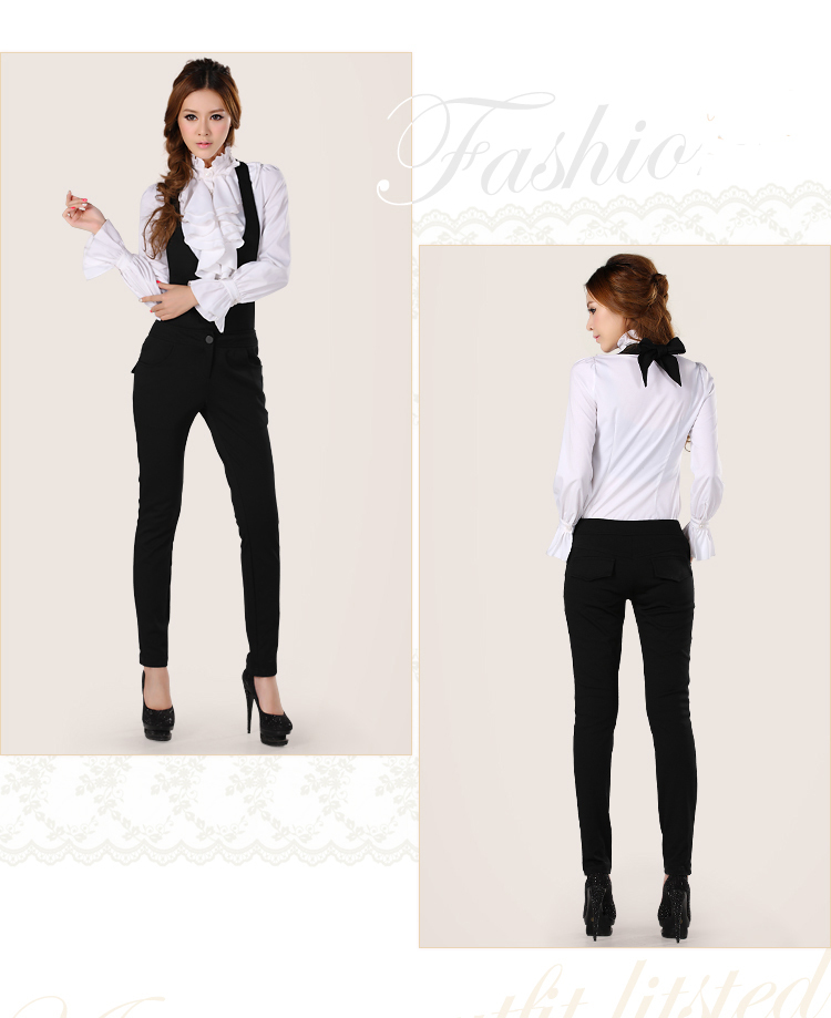 Free Shipping 2013 spring New commuter ladies fashion slim two conjoined pants women's jumpsuits Trouser suit J1301272