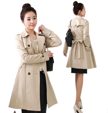 Free shipping 2013 spring new Slim coat  spring and autumn long casual women trench#Y337