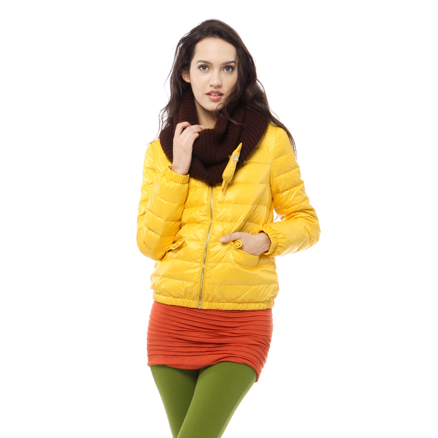 Free Shipping 2013 Spring NEW Women's Fashion    cute candy color short down coat yn20980 design
