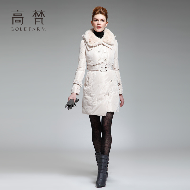 Free Shipping 2013 Spring NEW Women's Fashion   female medium-long down coat down coat female