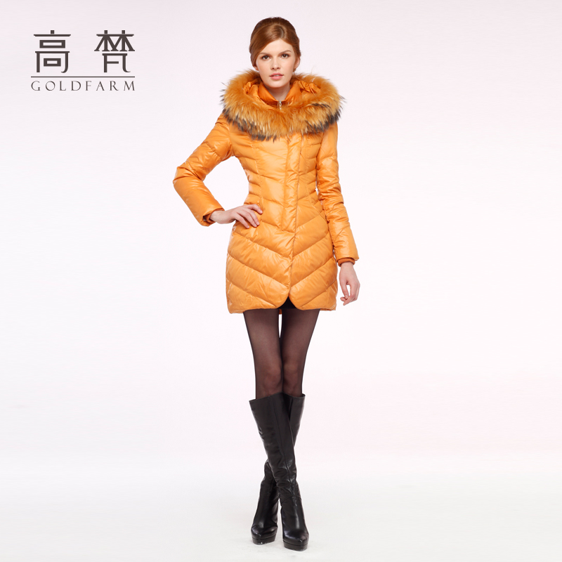 Free Shipping 2013 Spring NEW Women's Fashion   female medium-long down coat down coat female