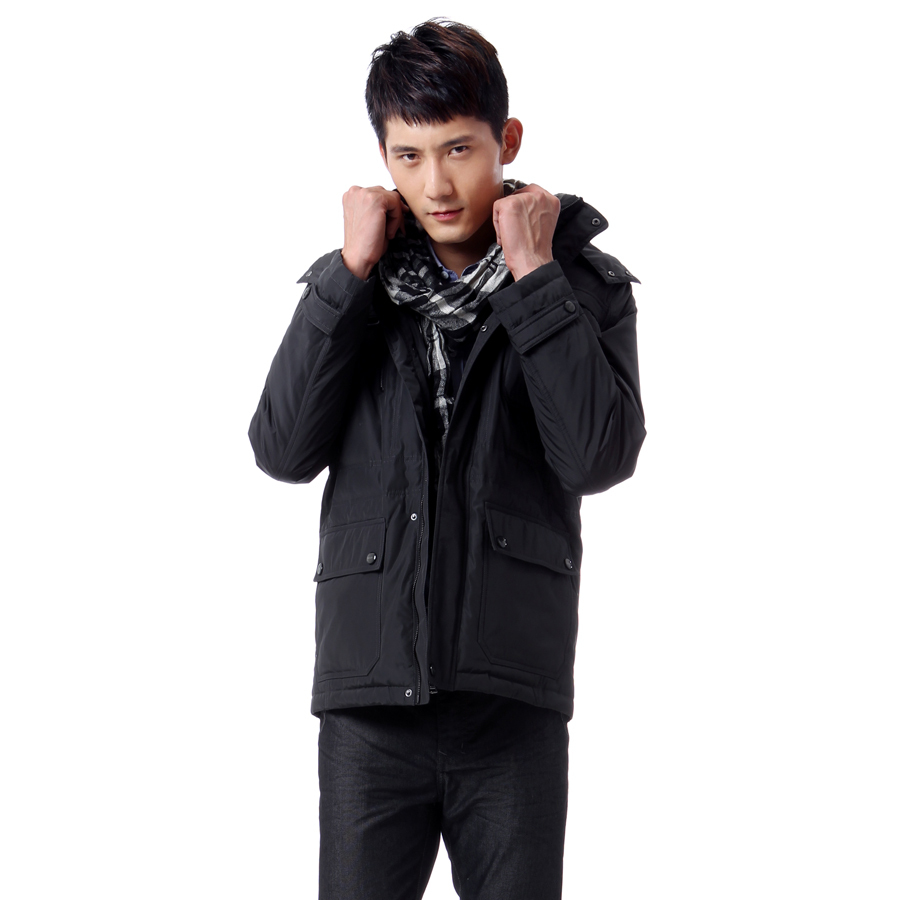 Free Shipping 2013 Spring NEW Women's Fashion  . male business casual small houndstooth medium-long down coat female f119590