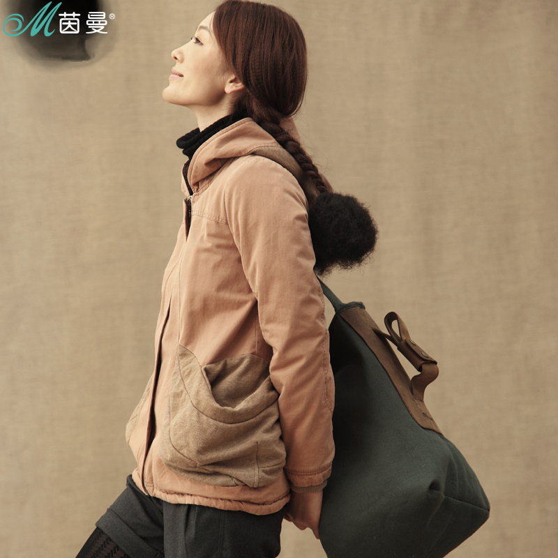 Free Shipping 2013 Spring NEW Women's INMAN   isconvoluting pocket folder fleece trench outerwear 824051038