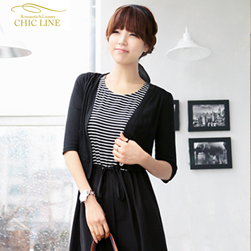 Free Shipping 2013 Spring NEW Women's New arrival    thin all-match coat half sleeve casual short jacket