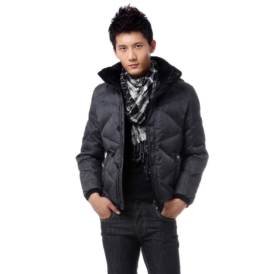 Free Shipping 2013 Spring NEW Women's  W.ZXS     clothing dimond  plaid fashion design short down coat male ld12060 jacket