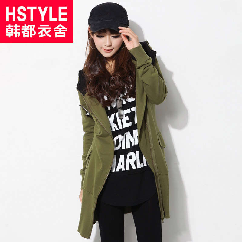 Free Shipping 2013 Spring NEW Women's W.ZXS  fashion with a hood long-sleeve outerwear female ej2070