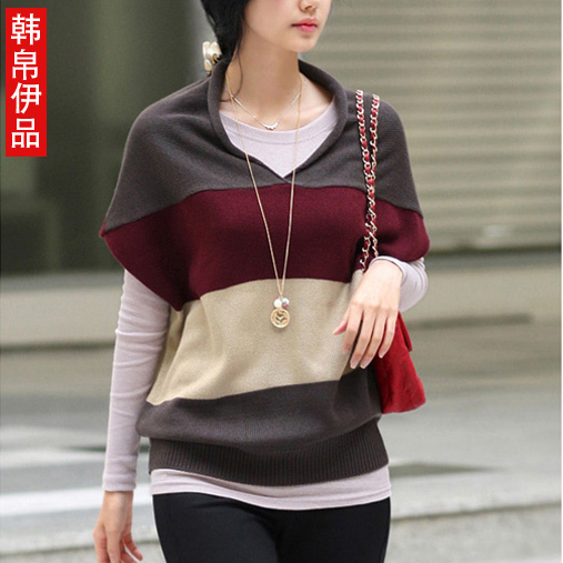 Free shipping 2013 spring sweater women knitted batwing shirt trend plus size outerwear female winter sweater