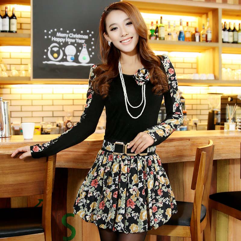 Free shipping! 2013 spring women's formal ol slim twinset dress set skirt send necklace