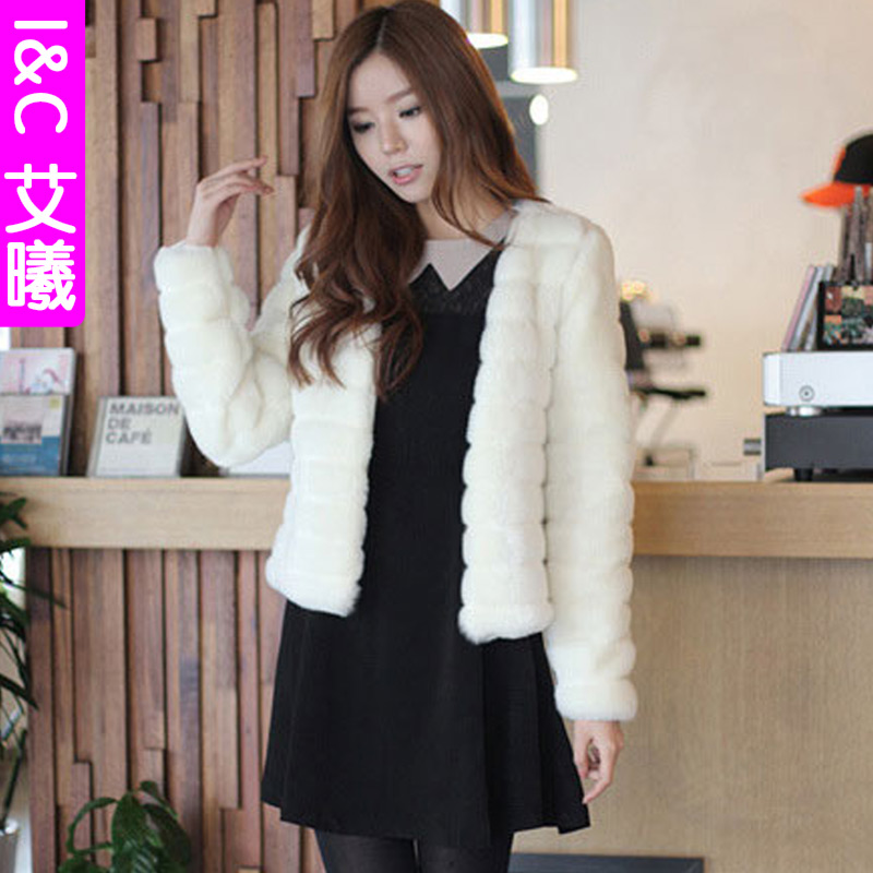 Free Shipping 2013 spring women's rex rabbit hair fur coat short design overcoat female