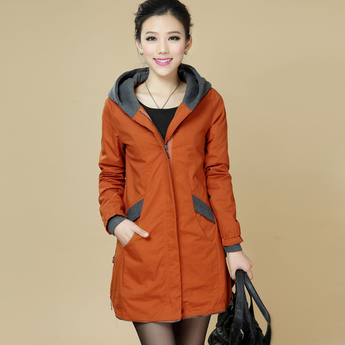 Free shipping 2013 spring women's slim outerwear fashion elegant colorant match long-sleeve trench