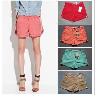 Free shipping! 2013  sumemr fashion candy color cotton shorts ,summer women's shorts,