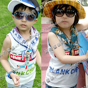 FREE SHIPPING! 2013 summer boys clothing girls clothing baby vest tx-0423