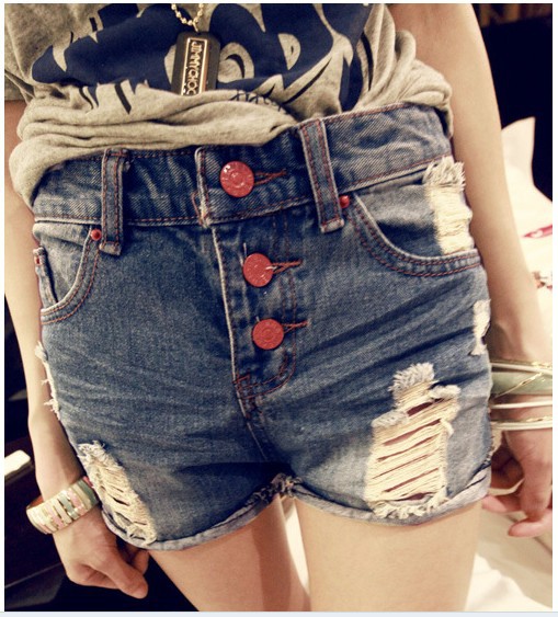 Free Shipping 2013 Summer Fashion Shorts 88-98 Women Jeans Shorts Women Denim Lace Shorts Gradient Skirts Sports Sexy Plaid Dot