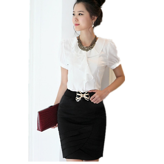 Free shipping 2013 summer formal work wear uniform women's sz elegant ol occupational gentlewomen set work wear skirt