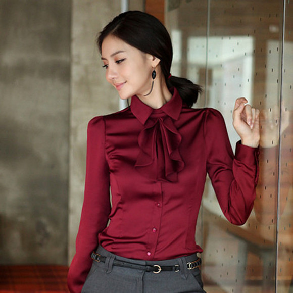 Free shipping 2013 Summer Hot Selling women blouse long sleeve tops ladies' sexy  dress tops leisure wear office summer shirt