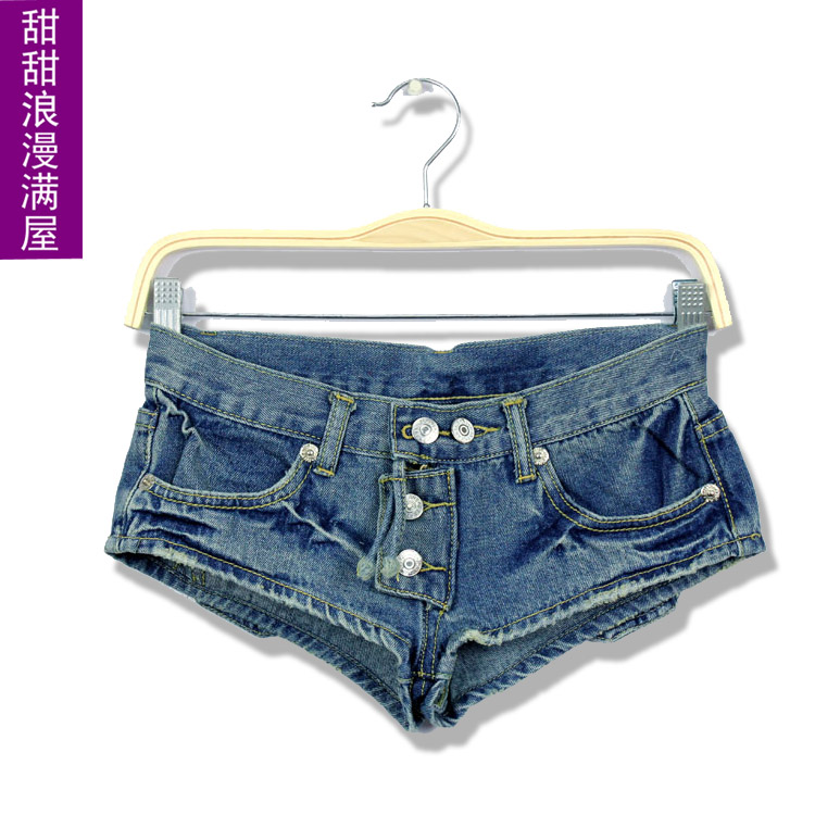 Free Shipping 2013 summer women's a6829 temptation sexy jeans super shorts wholesale