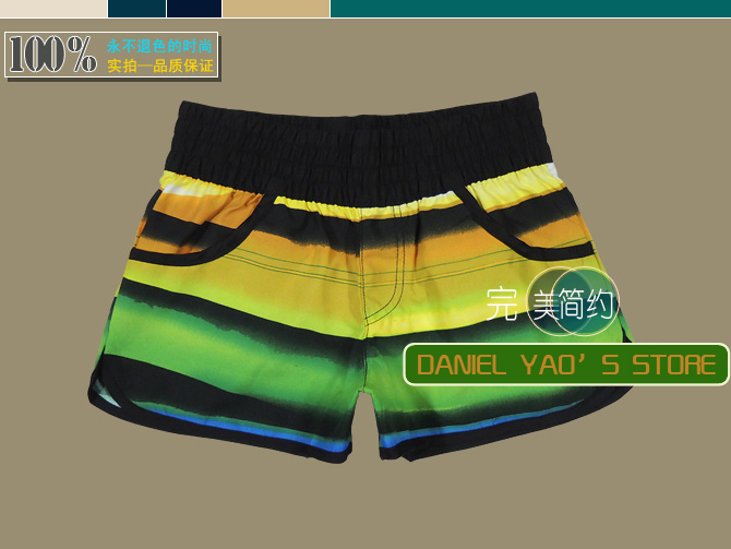 Free shipping/2013 surfing shots/swimming trunks /short beach wear/ women's leisure wear /sexy beach pants/colorful/RX-01