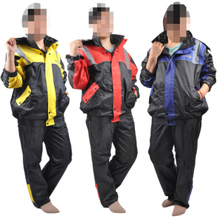 FREE SHIPPING-2013 Tank automobile race motorcycle raincoat rain pants set split raincoat casual sports edition