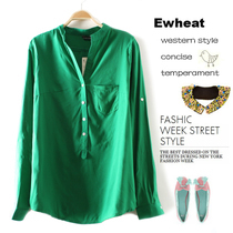 free shipping,2013 The rayon Single pocket sleeve head shirt,spring fashion pullover shirt,women's blouse