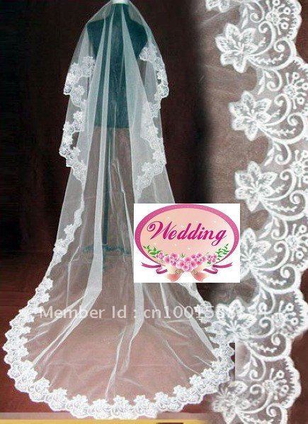 Free shipping 2013 Trailer bride Veil Bride Wedding Veil ts24 lace veil