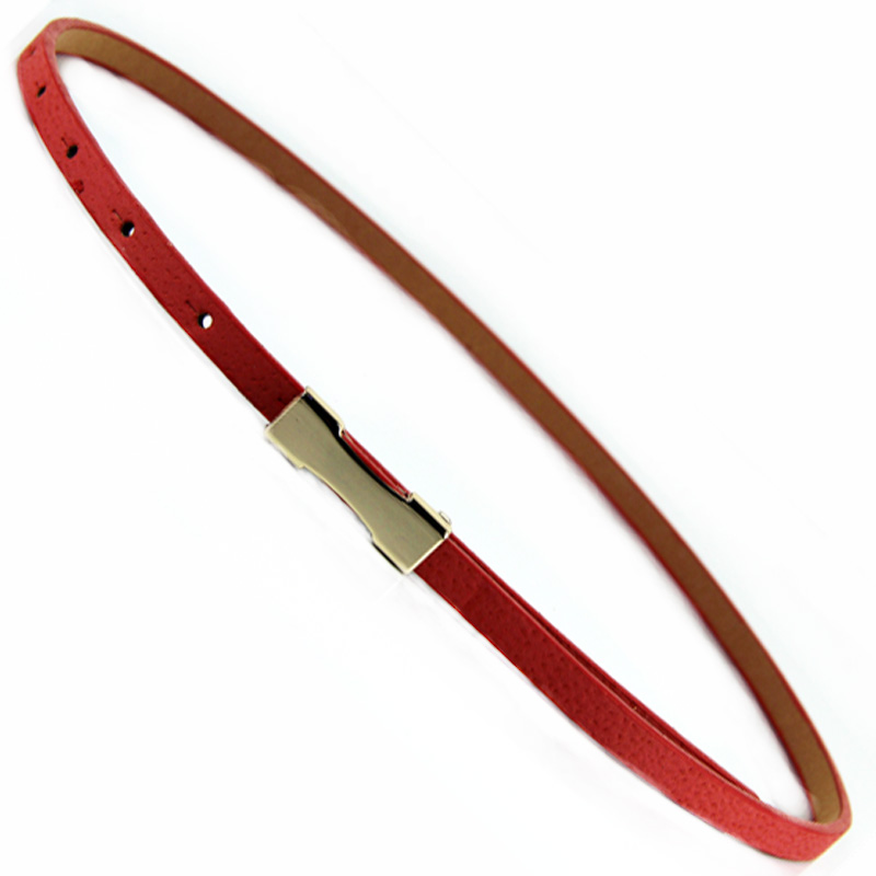 free shipping 2013 Ultrafine exquisite adjustable pigskin mixed thin belt female genuine leather belt strap
