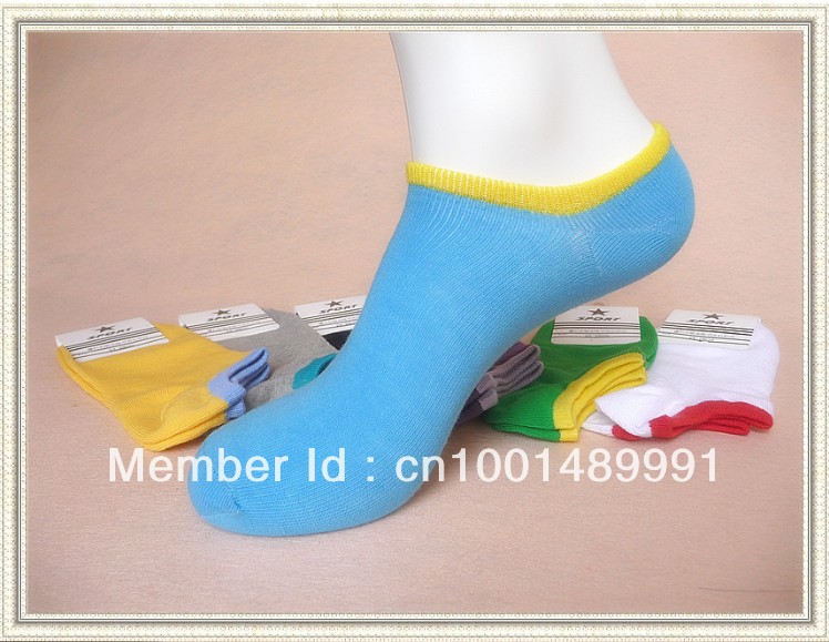 Free shipping+2013 Wholesale Fashion Solid  Women/Grils  Cotton Socks  Mixed Color 25 pairs / lot