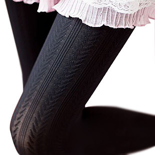 free shipping 2013 women new fashion clothing black pantyhose wheat vertical stripe stocking autumn winter leggings tights 005