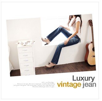 Free shipping 2013 Women Slim Fashion jeans trousers /promotion hig quality cheap micro speaker ladiesdenim  pants11928