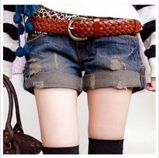 Free Shipping 2013 womens summer jeans short pants sexy casual slim ladies shorts size S M L