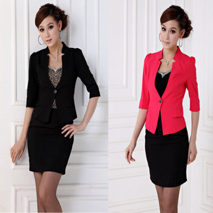 Free Shipping 2013 work wear ol work wear work wear women's set work wear women skirt large female Wholesale price