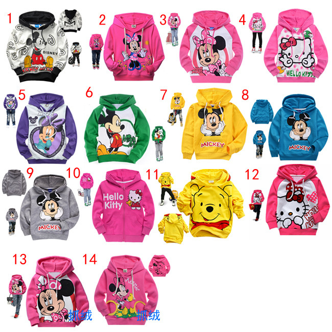 Free shipping,2013NEW,Retail,Children's hooded sweater, children T-shirt ,Long sleeve,mickey mouse