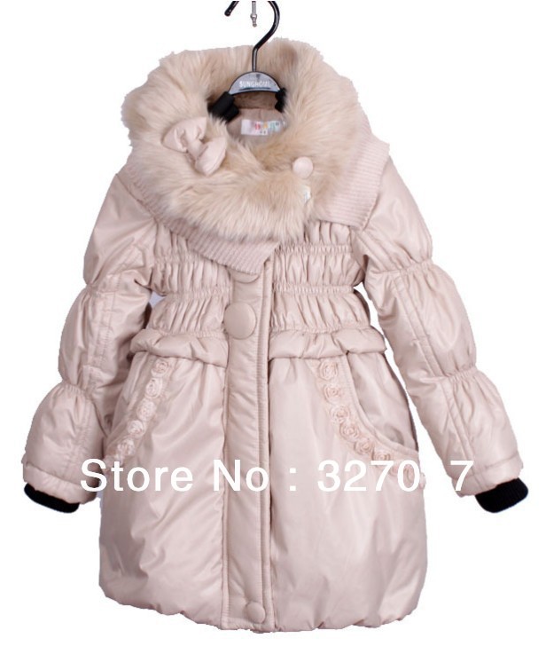 Free shipping!2013New! wholesale Winter 3pcs/lot Sweet lace girls coat,children down coat, kid's coat, baby girl outerwear