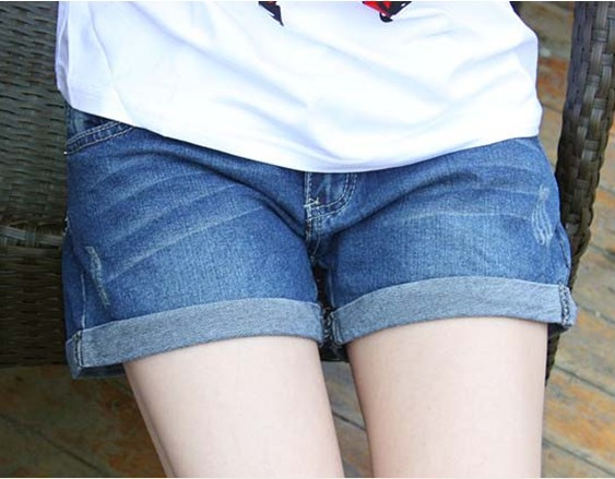 Free Shipping 2014 New Fashion Denim Shorts Women Pockets Winter Jeans Short Shorts Casual Wear High-Waist Jeans