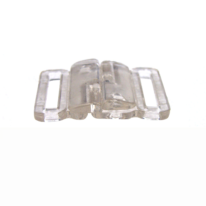 Free shipping 20mm 30pcs/lot Inradius swimwear transparent plastic back button buckle V933