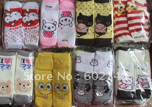 Free shipping 20pair/lot  cartoon socks /short design straight 100% cotton  student socks