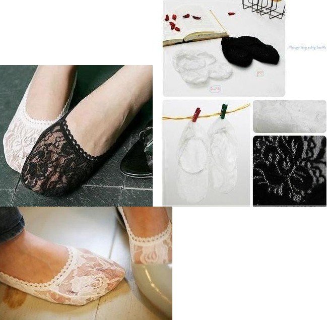 Free Shipping! 20pcs/lot Best Selling Fashion Lace Socks Boat Rendering Invisible Socks Wholesale & Retail