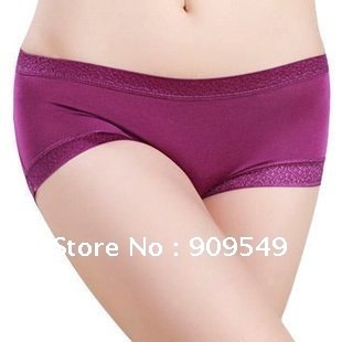 Free shipping 20pcs/lot wholesale Modal solid color Seamless ladies underwear, breathable antibacterial health Ms. underwear