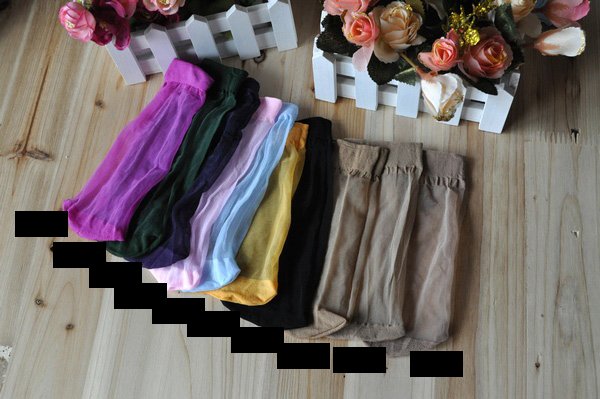 Free Shipping 20pcs Ms. candy colored crystal stockings color socks  9colors to choose