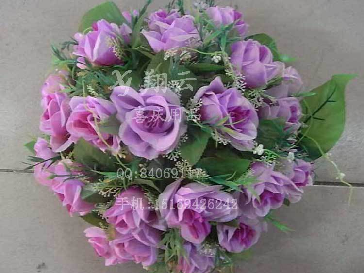 Free shipping 22 purple flower wedding road cited flower wedding props ceremonized celebration supplies