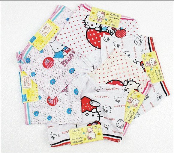 free shipping! 24pcs/lot baby girl cartoon panties  flat angle panties  cotton panties  a variety of design  comfortable wears