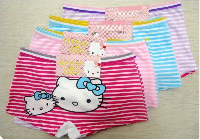 free shipping! 24pcs/lot baby girls' newfashioned cartoon panties  stripe type shorts  printing flower short pants underwears
