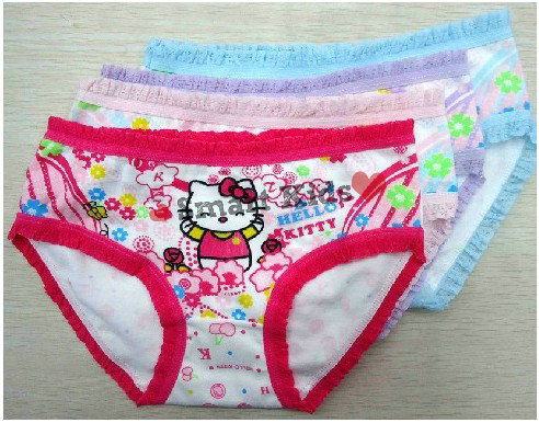 Free shipping!! 24pcs/lot baby girls' shorts Hello Kitty panties cotton short pants cartoon panties girls' underwear pants