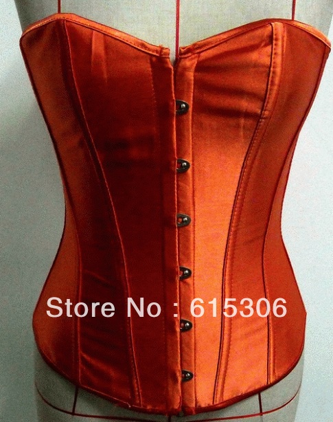 Free Shipping 2PC  Sweetheart Neckline Strapless Boned Corset Size S, M, L, XL